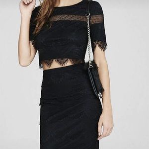 Express crop top and skirt set